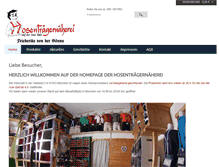 Tablet Screenshot of hosentraegernaeherei.de
